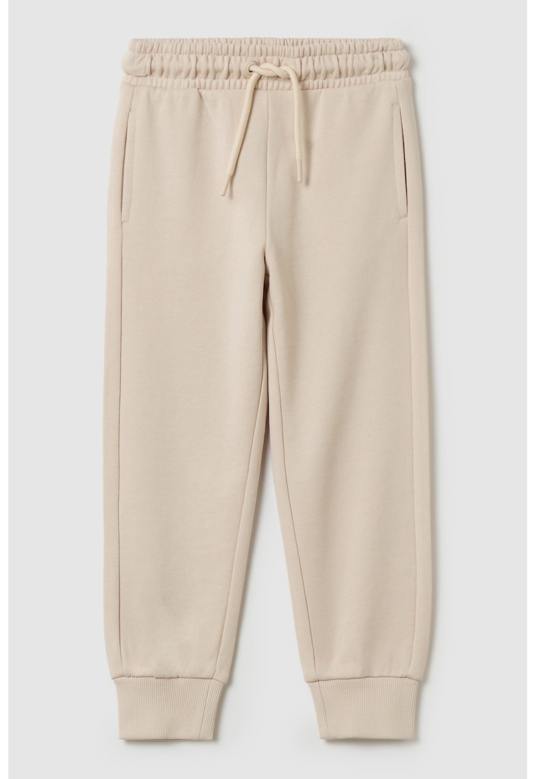 Pantaloni de trening din bumbac cu buzunare laterale