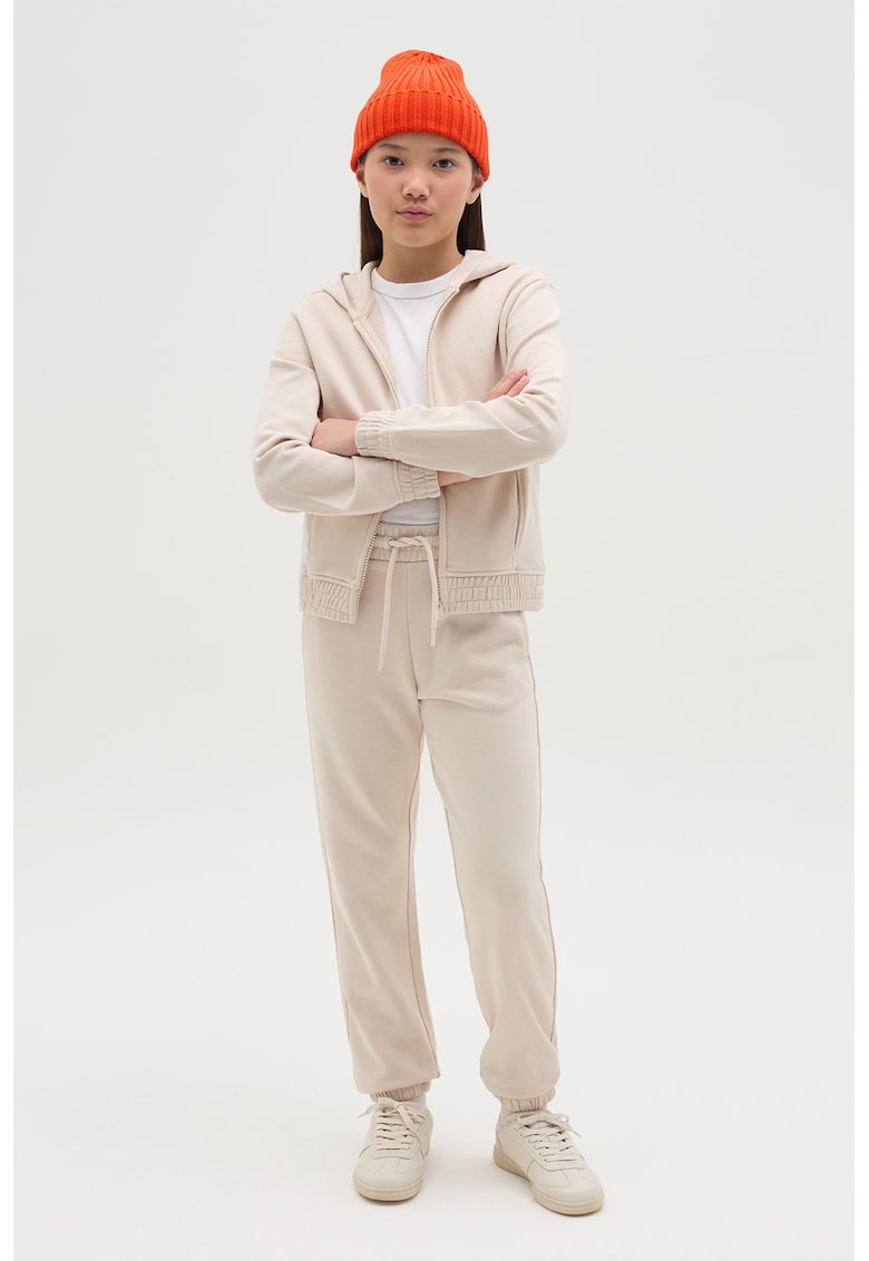 Pantaloni de trening din bumbac cu snur in talie