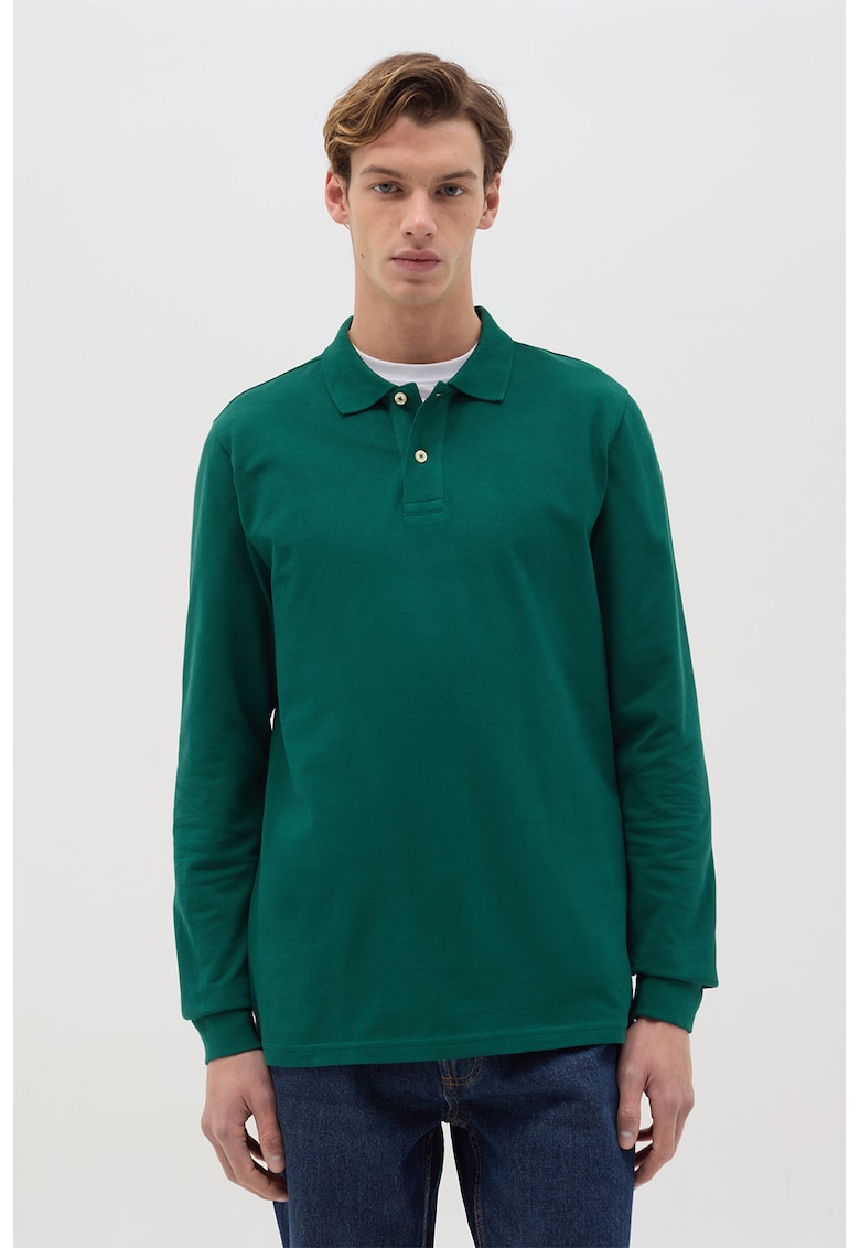 Bluza polo uni de bumbac