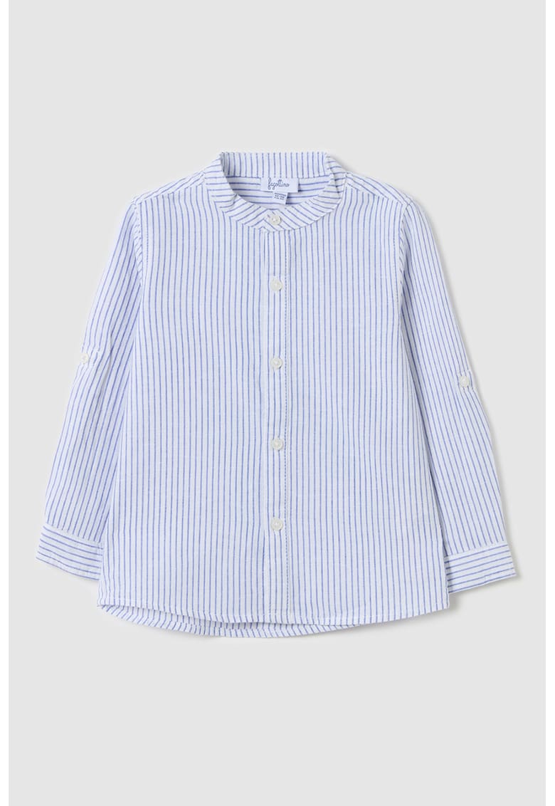 Camasa cu dungi si mansete cu nasturi