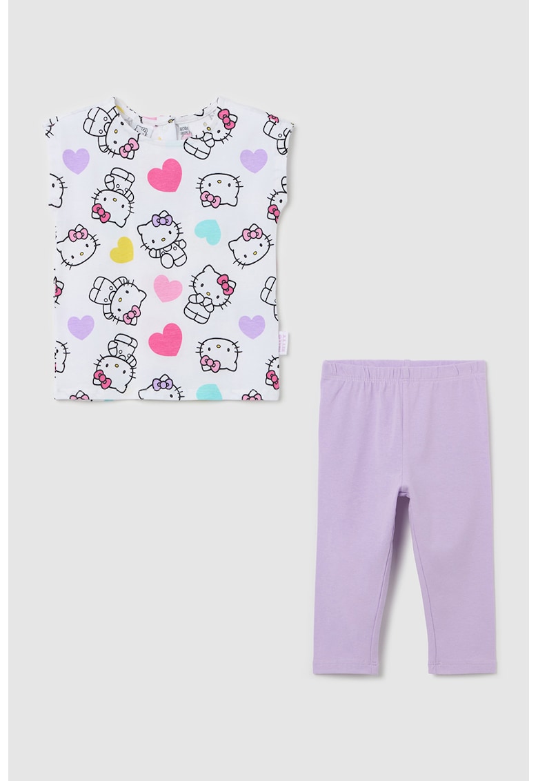 Set de imbracaminte cu model cu desene -2 piese