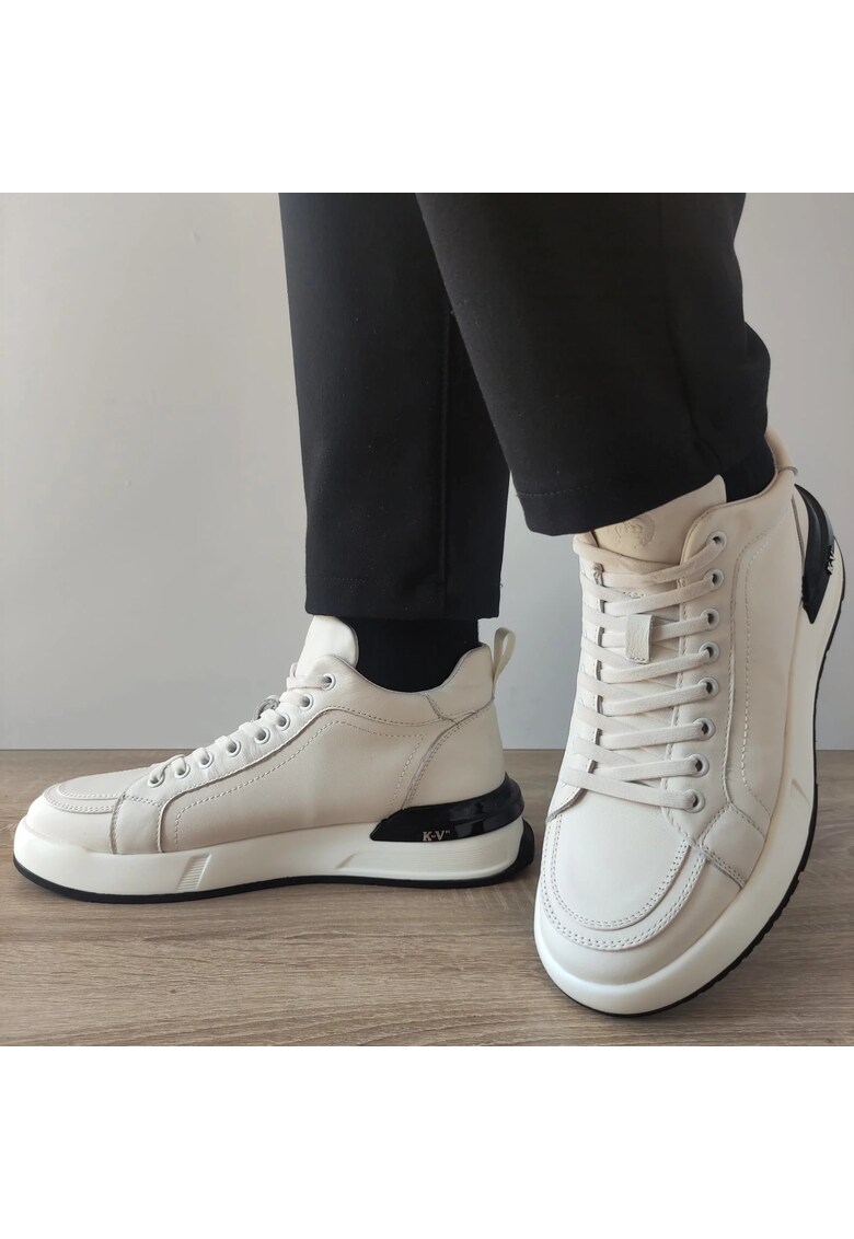 Ghete Casual Barbati H670 - Alb