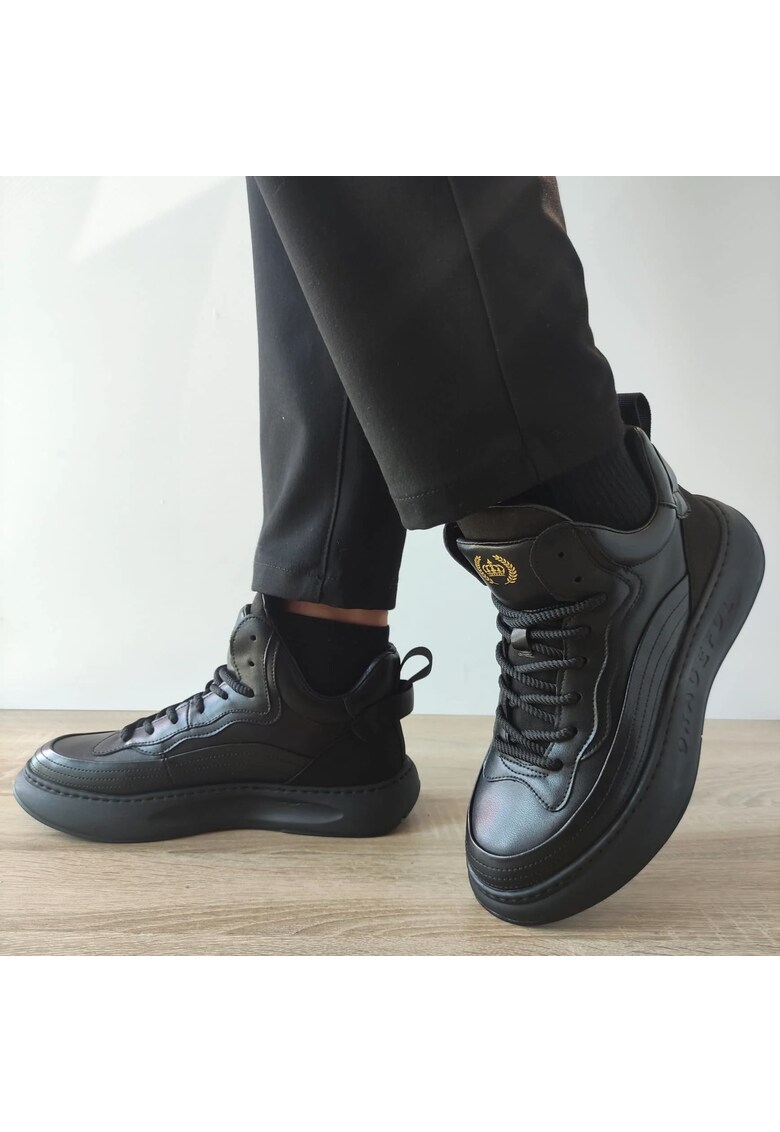 Ghete Casual Barbati Zt23001 Negre - Negru - Negru