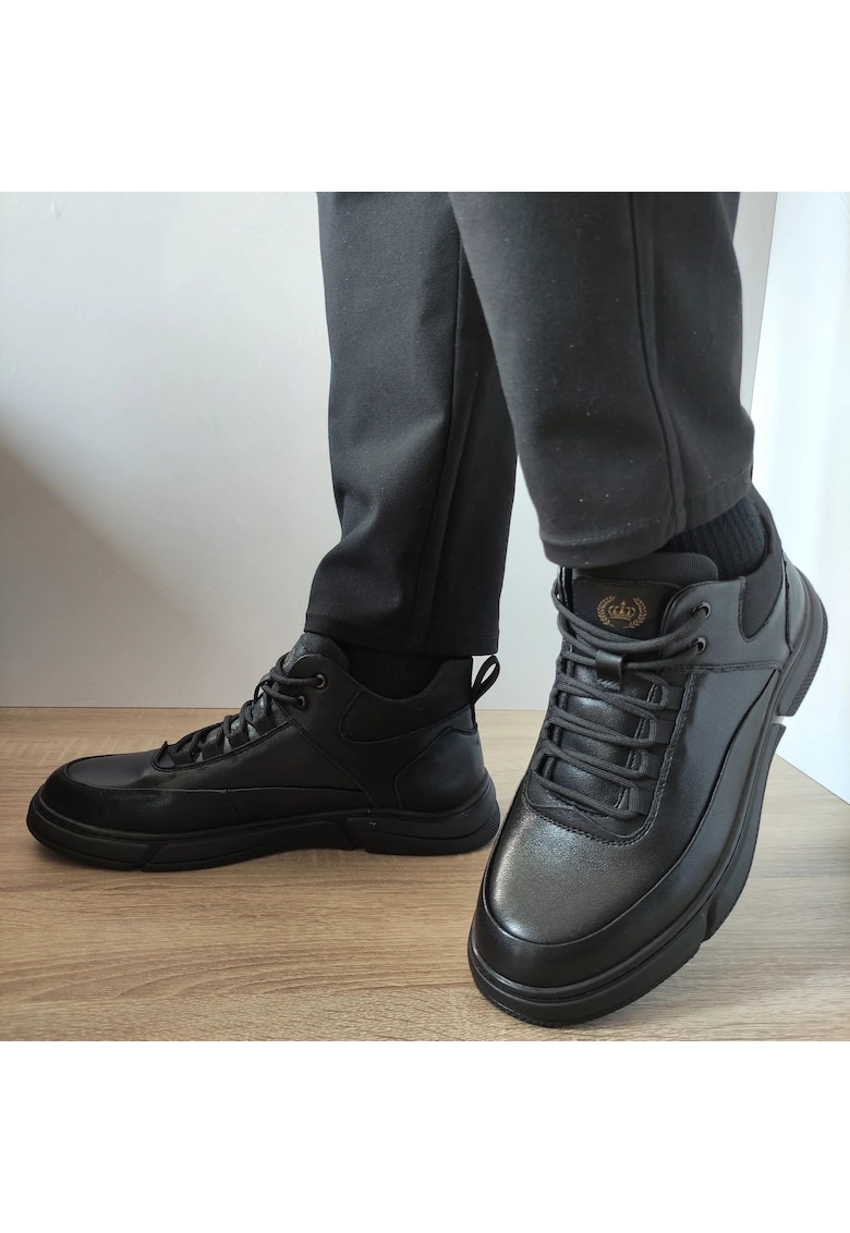 Ghete Casual Barbati K0251 Negre - Negru - Negru