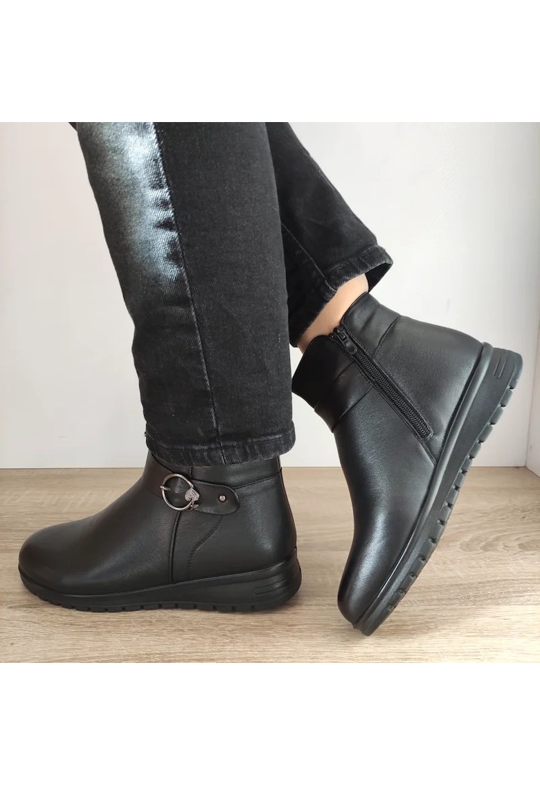 Ghete Casual Dama M002 N - Negru