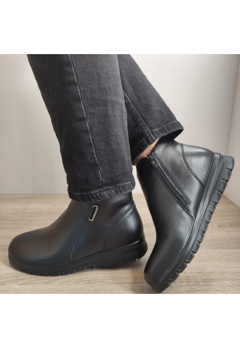Ghete Casual Dama C91081 - Negru