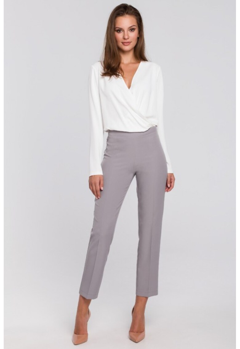 Pantaloni cu talie elastica - Gri