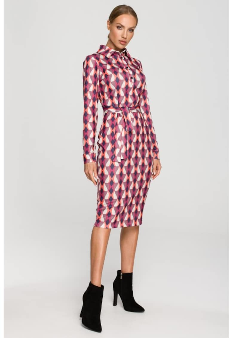 Rochie de dama Cu maneca - Poliester - Elastan - Multicolor3