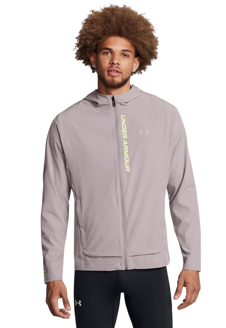 Jacheta slim fit pentru alergare OutRun The Storm