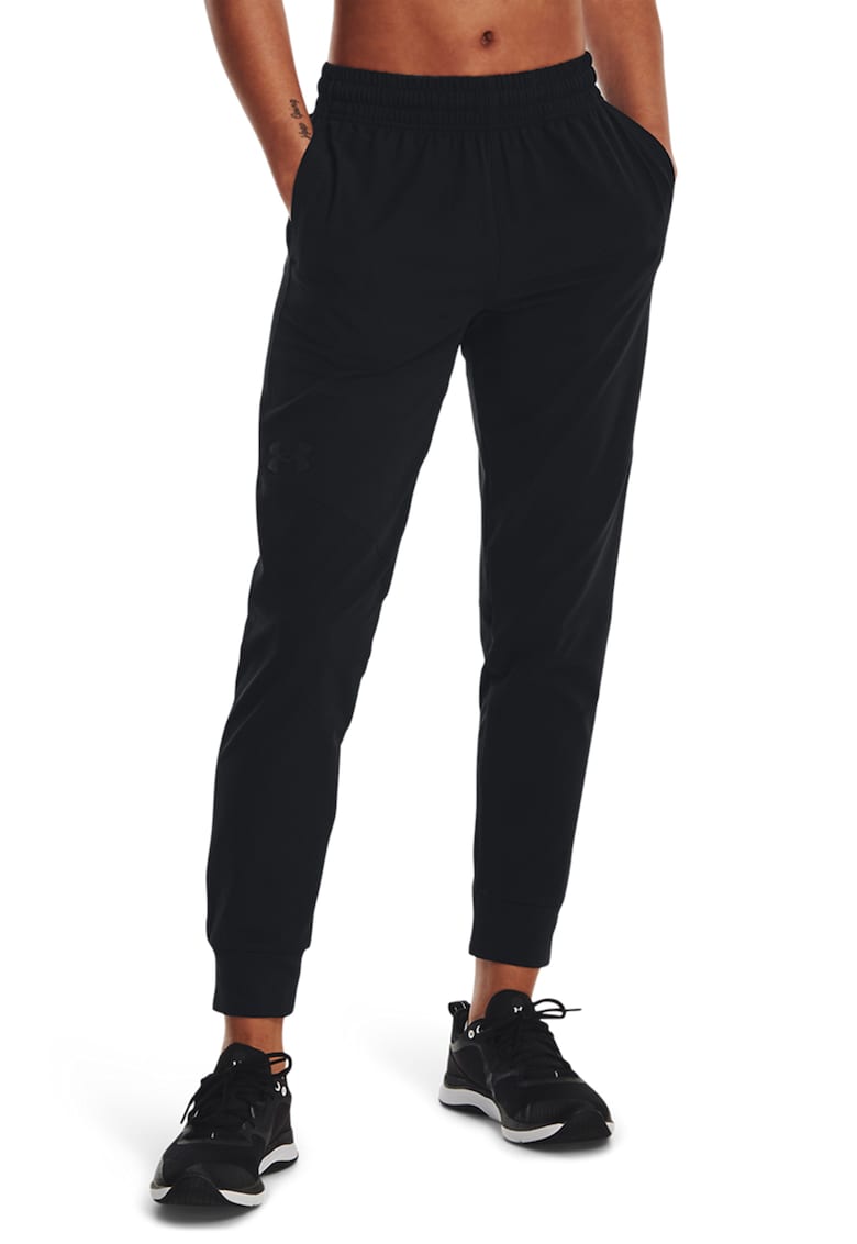 Pantaloni conici pentru fitness - Negru