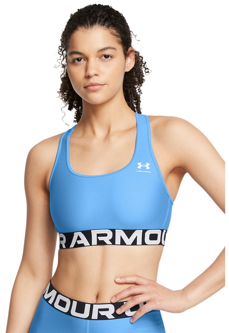 Bustiera cu decupaj pe partea din spate cu logo - pentru antrenament Authentics