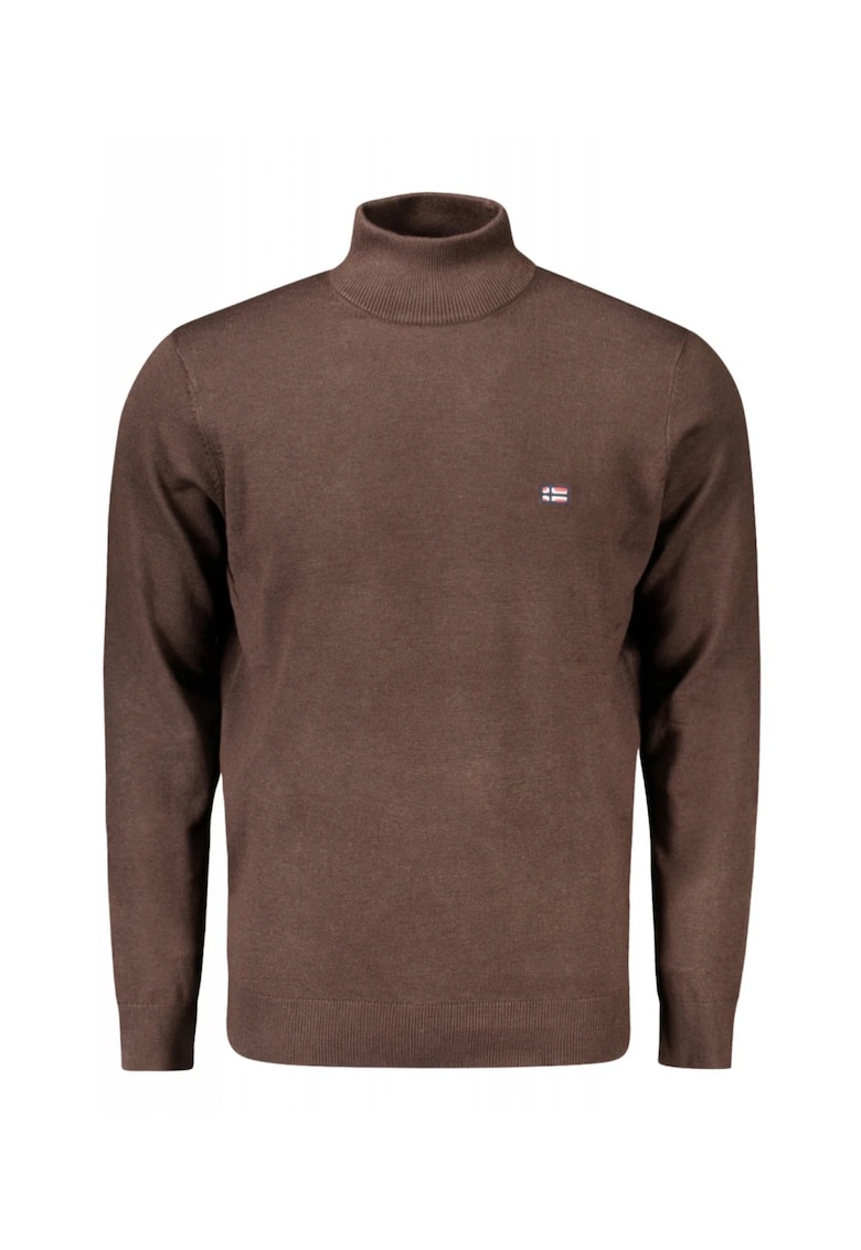 Bluza cu gat barbati - cu mini logo brodat - Regular fit -