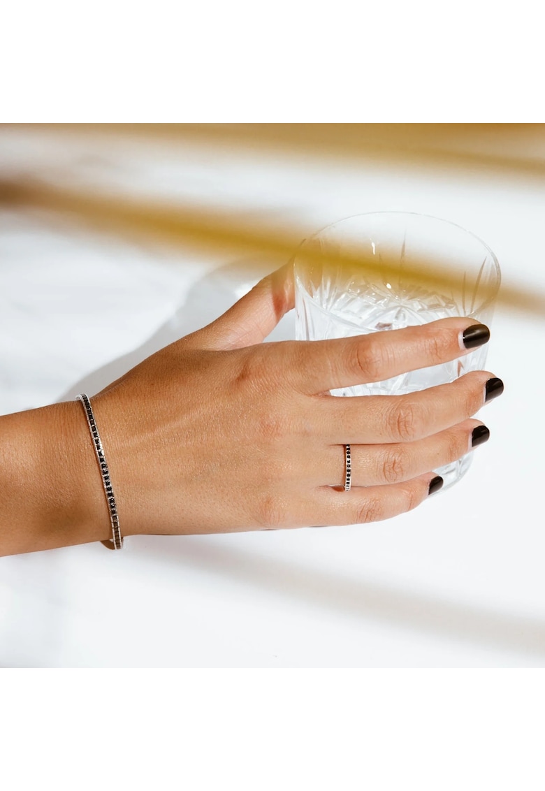 Set Bijuterii Tennis Din Argint - Bratara + Inel