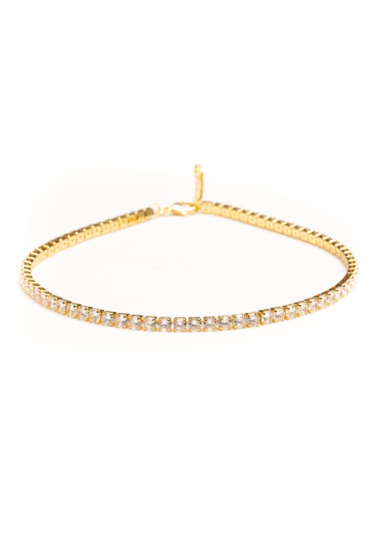 Chocker Auriu Tennis