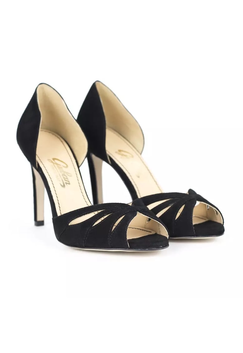 Pantofi dama model 1586-6 piele velur negru