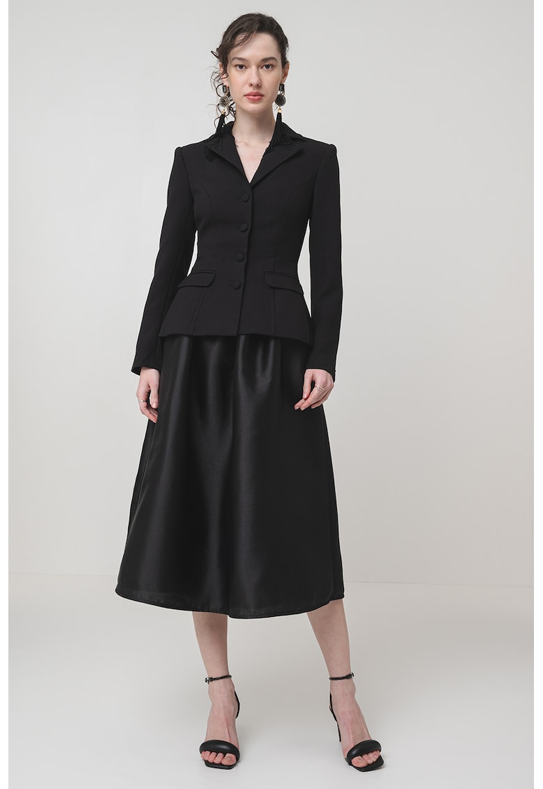 Rochie midi evazata cu model 2 in 1