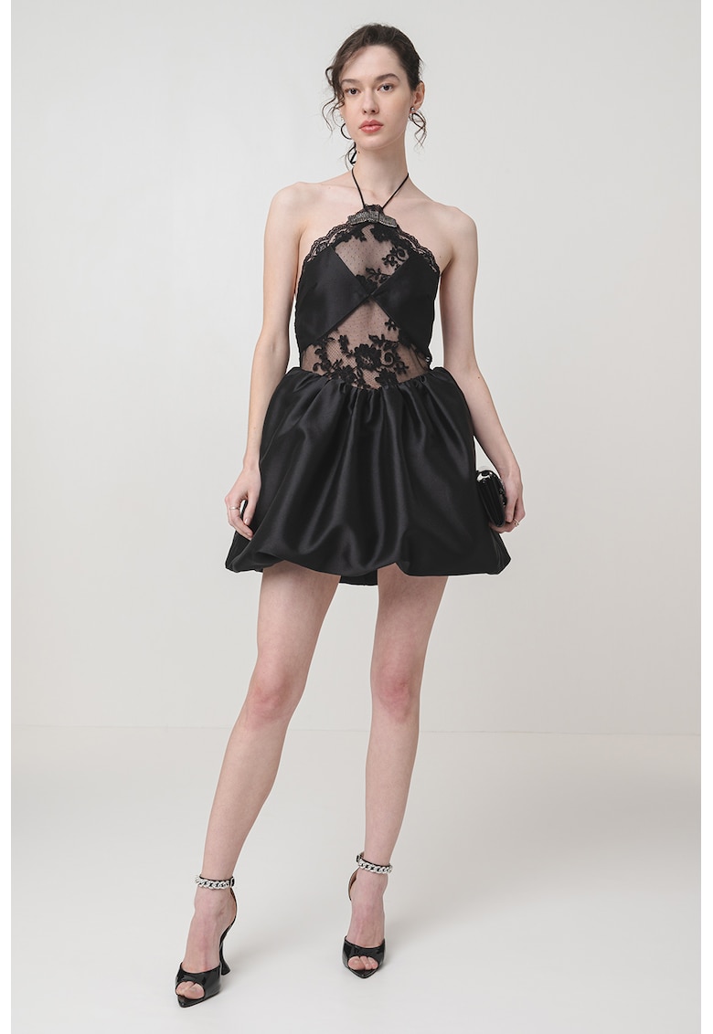 Rochie mini cu decolteu halter