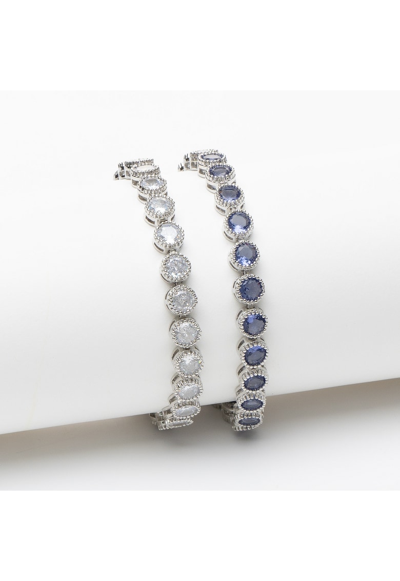 Set 2 Bratari Splendor Placate Cu Aur Alb