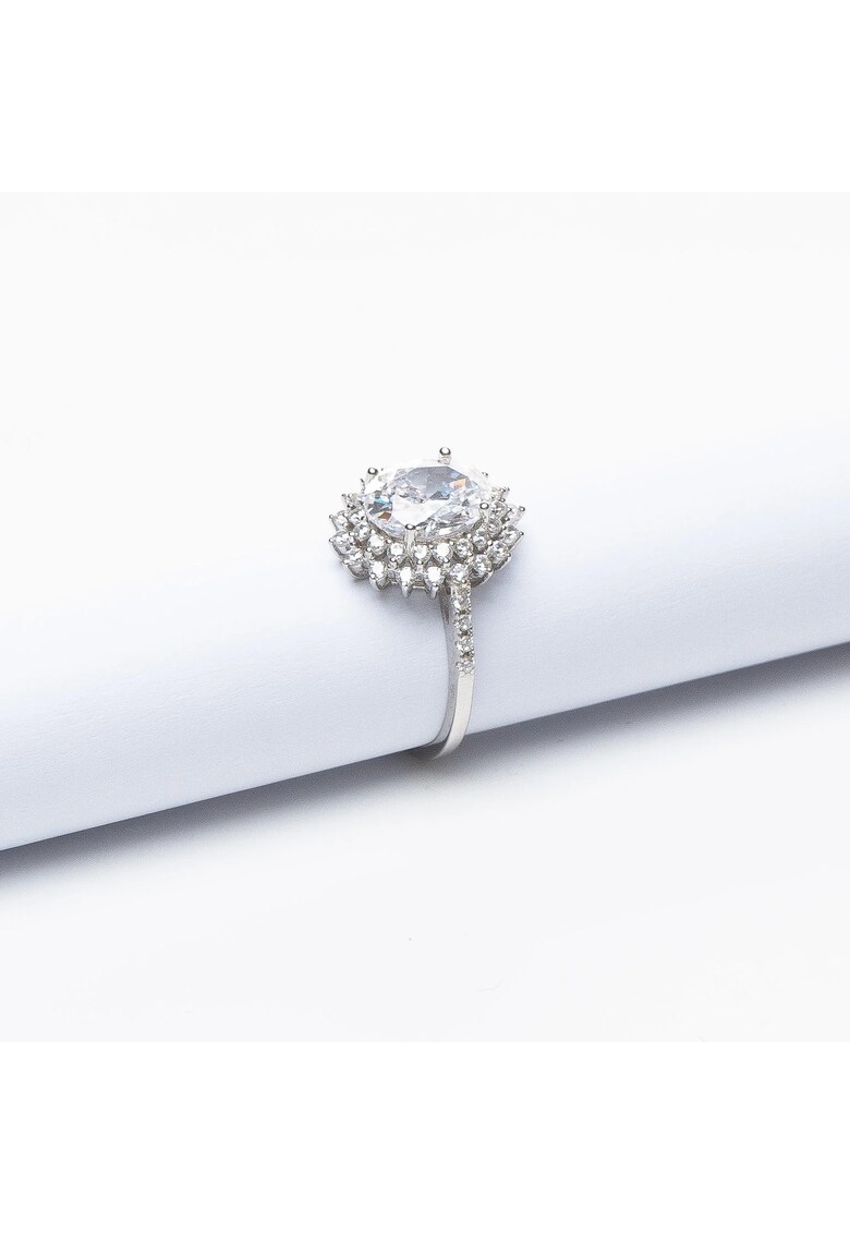 Inel Argint 925 Cu Piatra Ovala