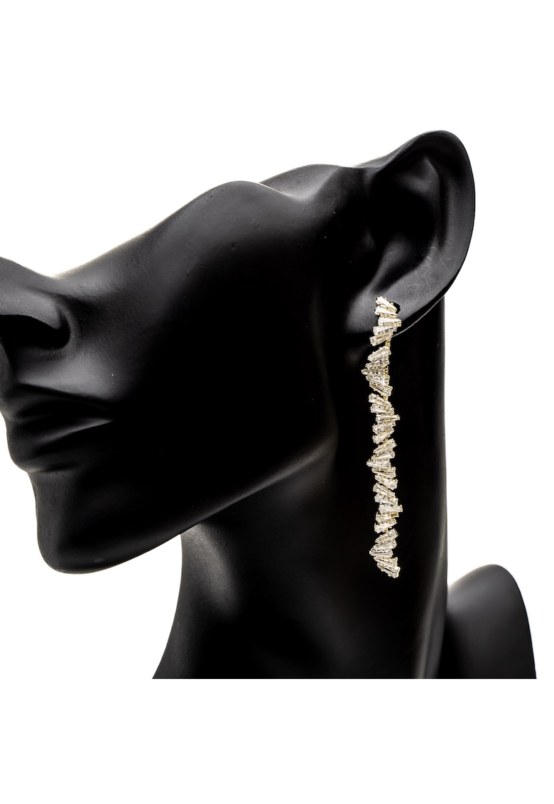 Cercei Aurii Tennis Stralucitori