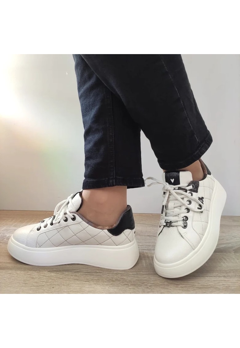 Pantofi Casual Dama 39370-812 Albi - White