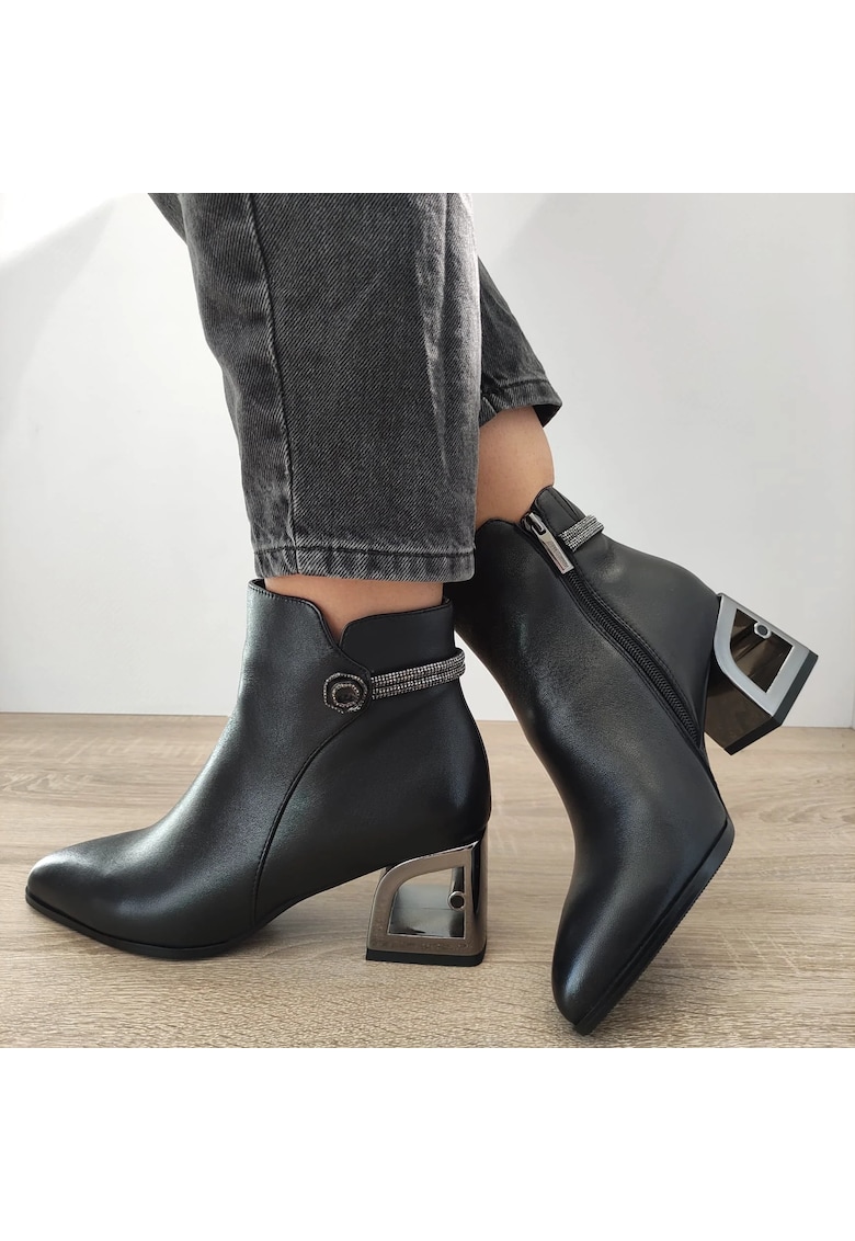 Ghete Elegante Dama K45-110 Negre - Negru