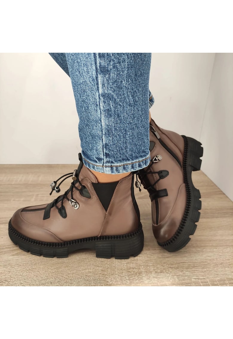 Ghete Casual Dama 5806-05-7 - Taupe - Bej