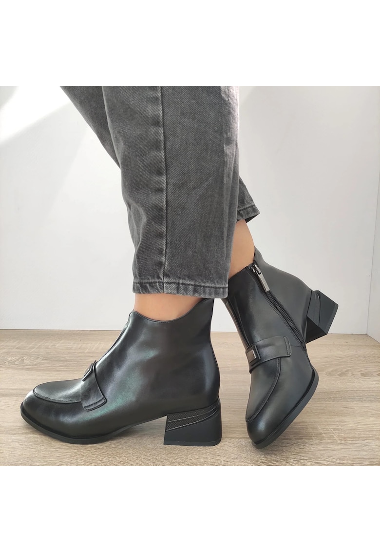 Ghete Elegante Dama K21698-3Ba Negre - Negru