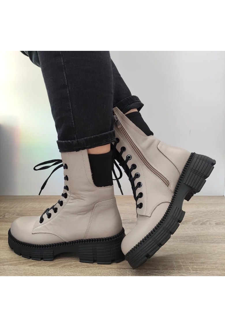 Ghete Casual Dama 23657 Bej Vision - Bej - Bej