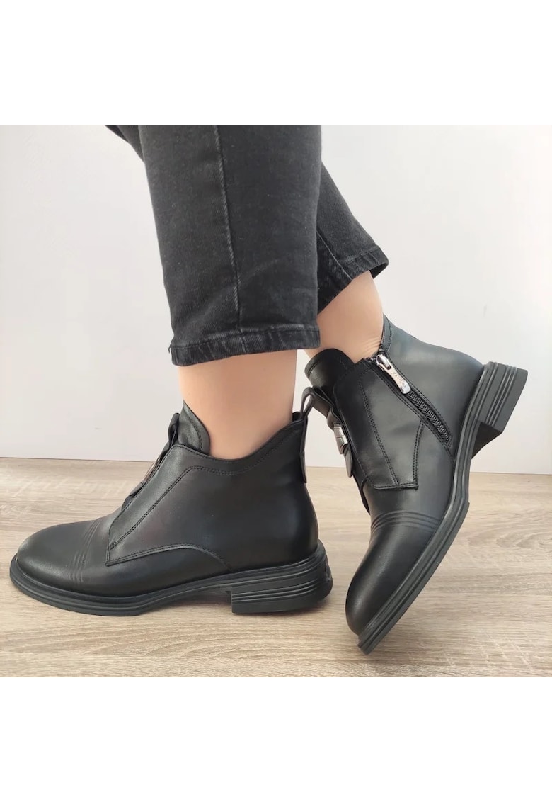 Ghete Casual Dama 50027A 0-N Negre - Negru