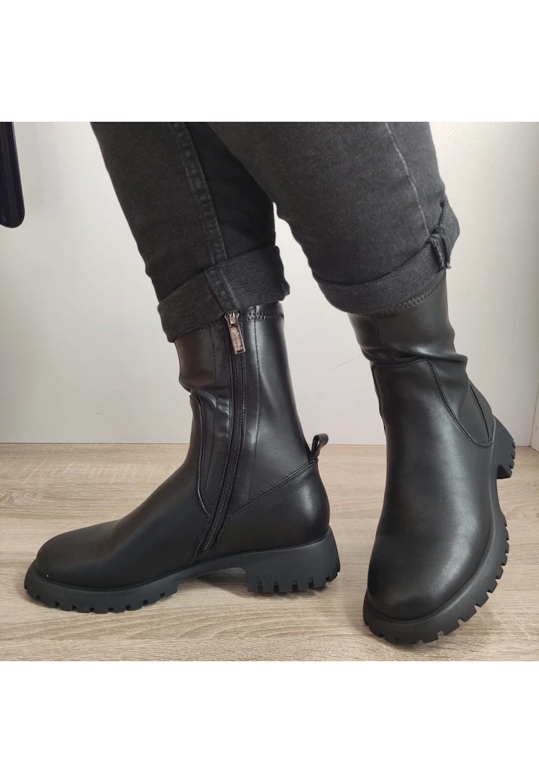 Ghete Casual Dama 150063B 01-Z Negre - Negru - Negru