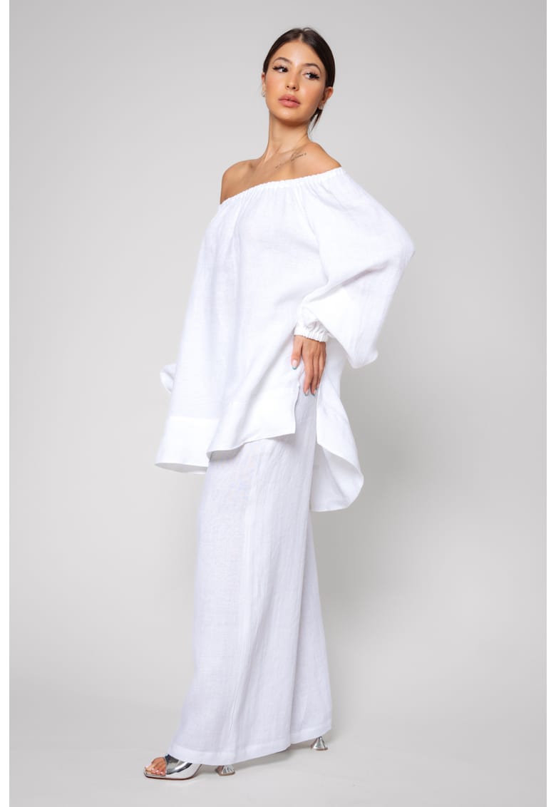 Set Bluza si Pantalon lung din 100% IN White 13603