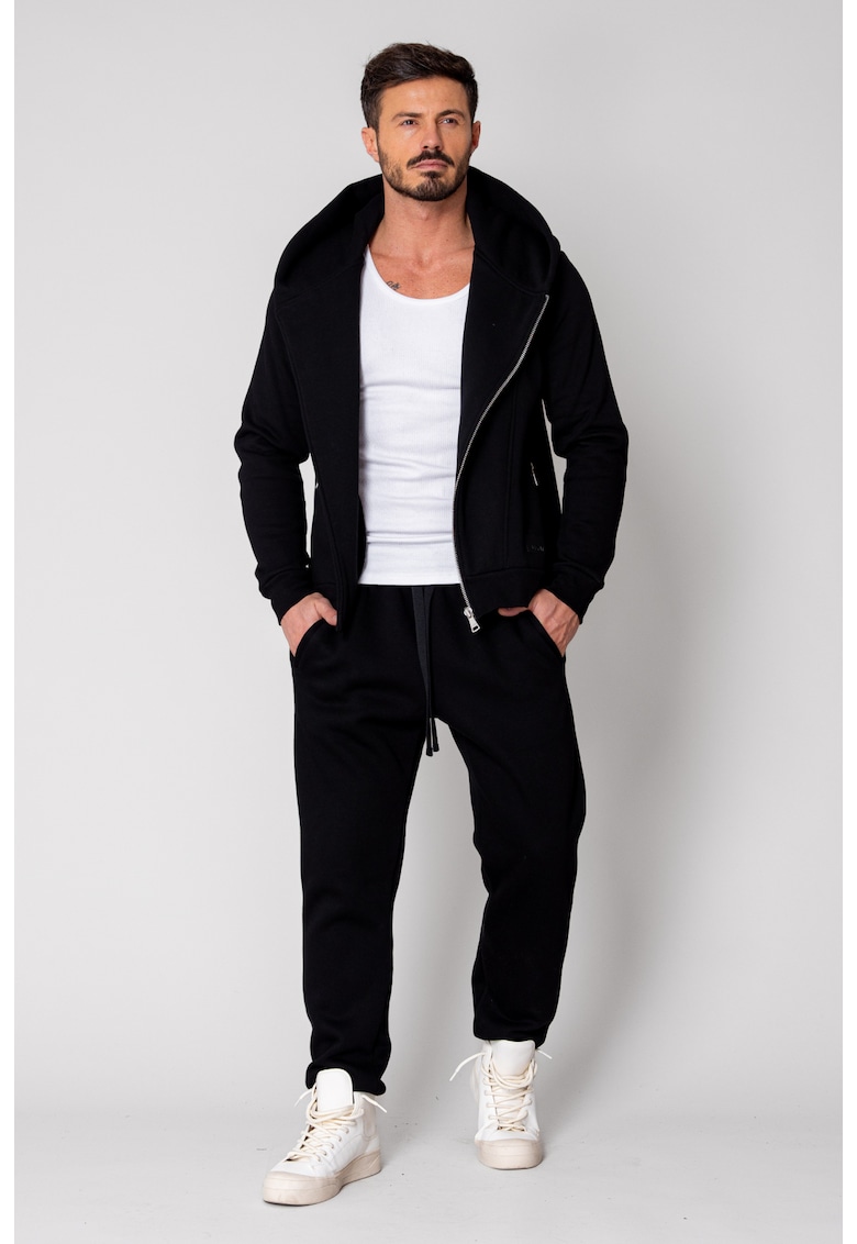 Set Maverik Winter Jacheta cu fermoar si Pantalon lejer Black New 19517