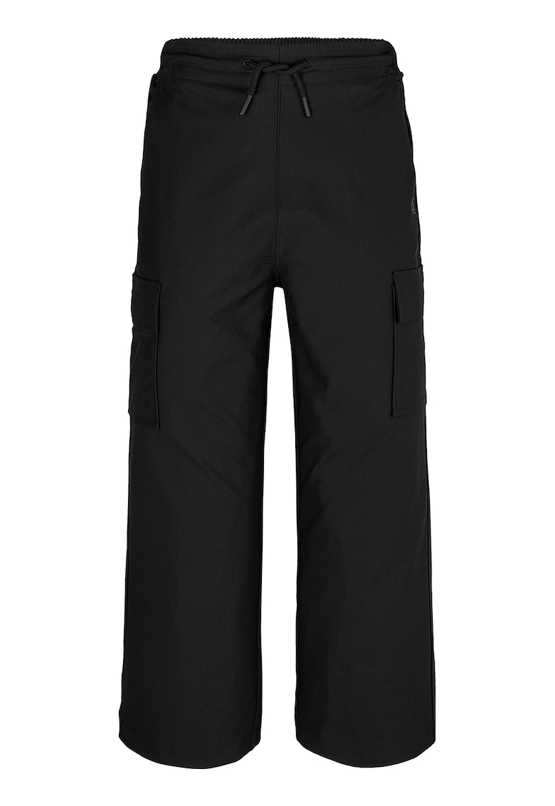 Pantaloni cargo cu croiala ampla si snur