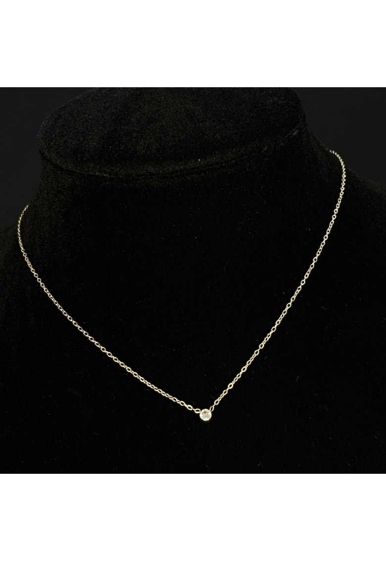 Colier Auriu Diamond Look