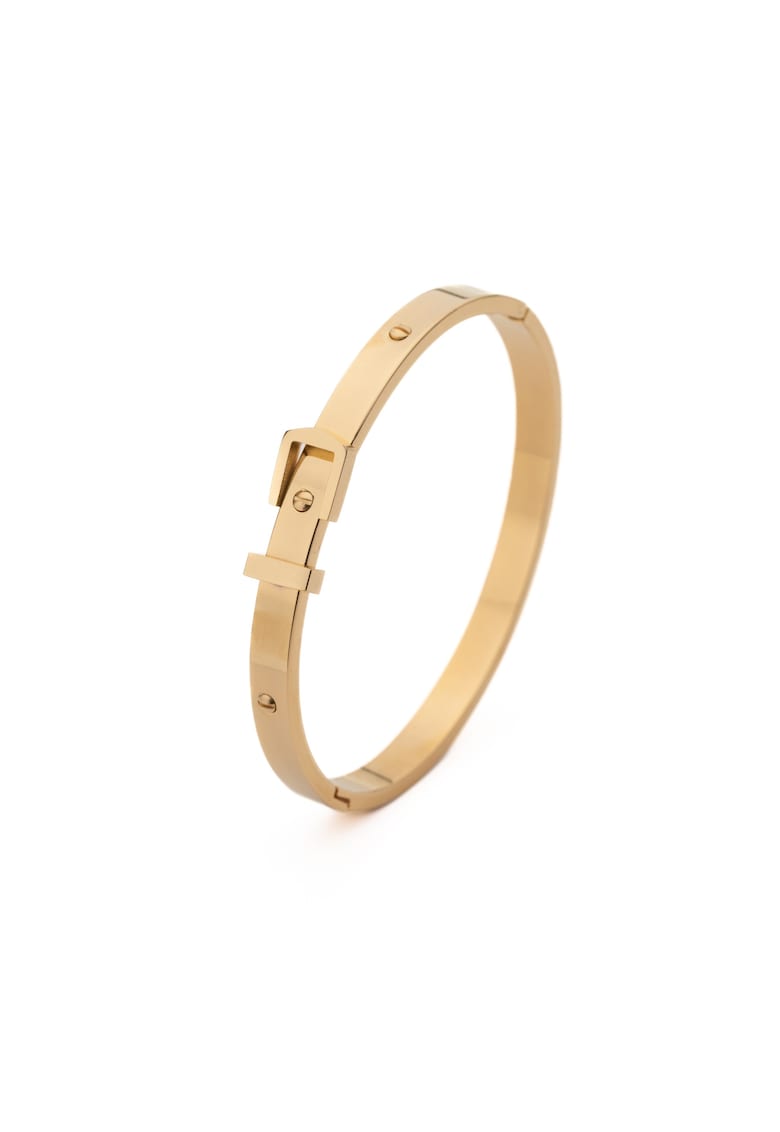 Bratara Fixa Love Placata Cu Aur Galben De 14K