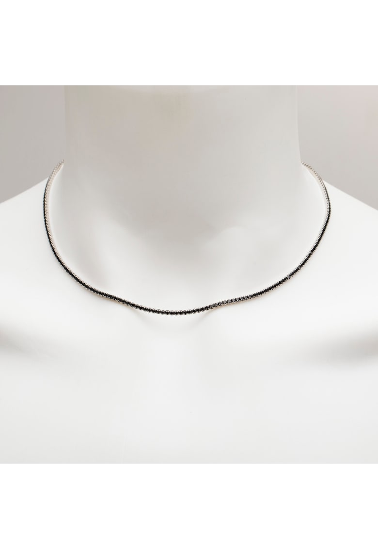 Colier Tennis Argint 925 Negru
