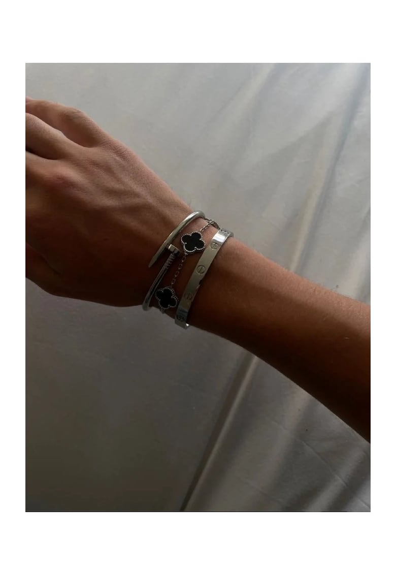 Комплект Гривни Silver Luxury Onyx