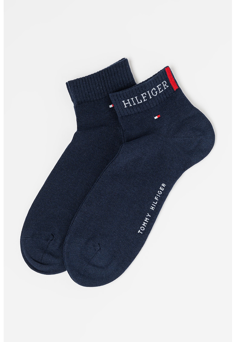 Set de sosete scurte cu imprimeu logo - 2 perechi