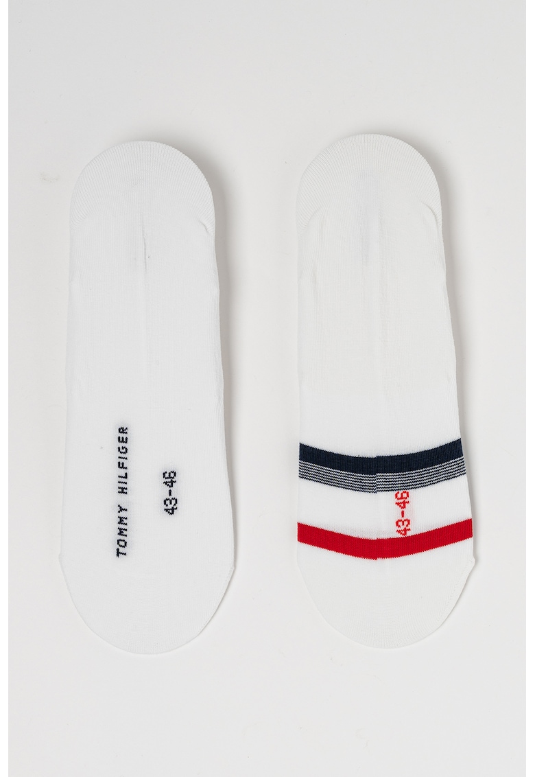 Set de sosete pana la glezna - 2 perechi - Albastru ultramarin/Rosu inchis/Alb optic