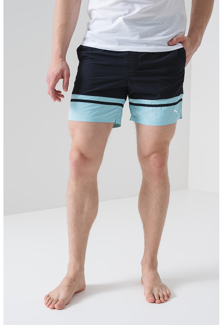 Pantaloni scurti de baie cu logo in talie