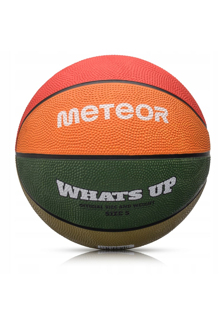 Minge baschet What's up - suprafata guma - suprafata anti-alunecare - utilizare variata - marime 5 - Multicolor - Grip Superior - Camera Butil - Pentru Toate Suprafetele - Design ""What's Up"" - Marime