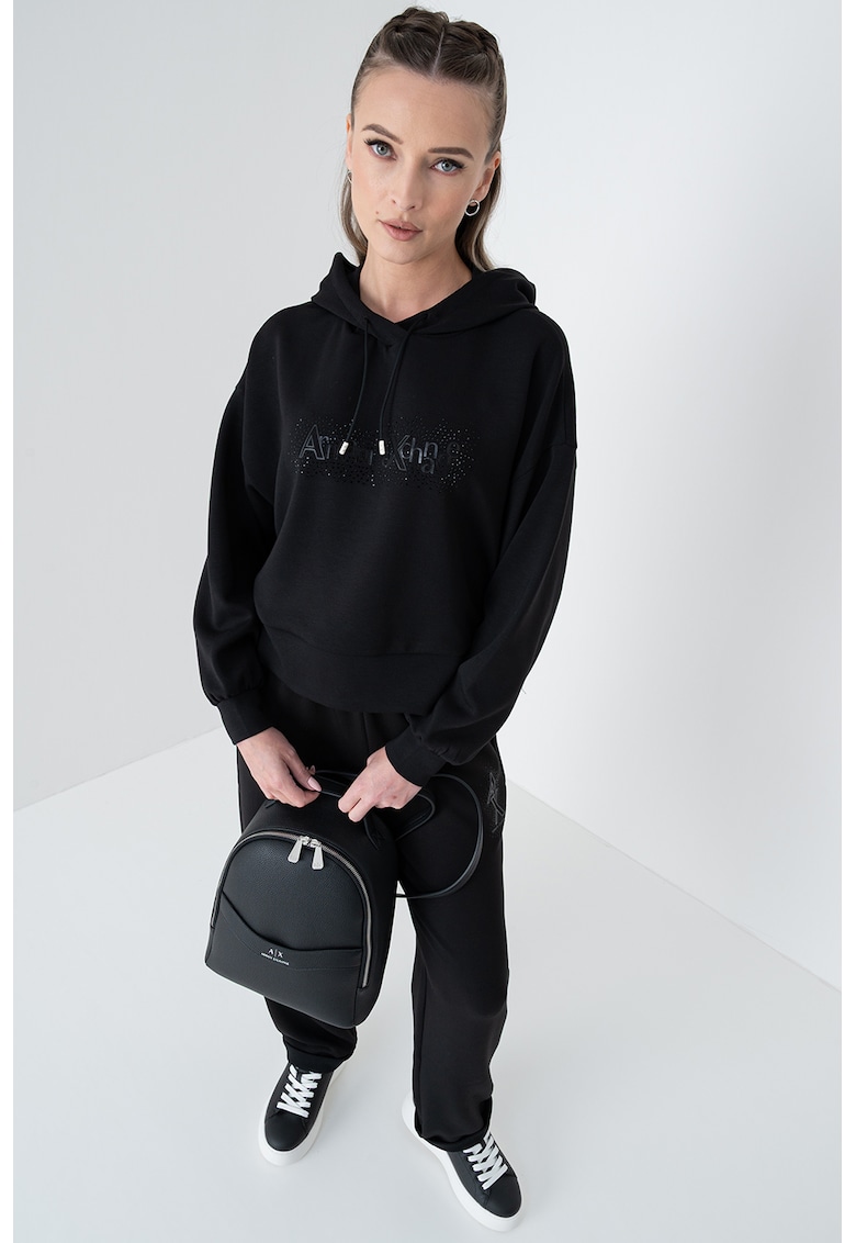 Hanorac regular fit cu logo