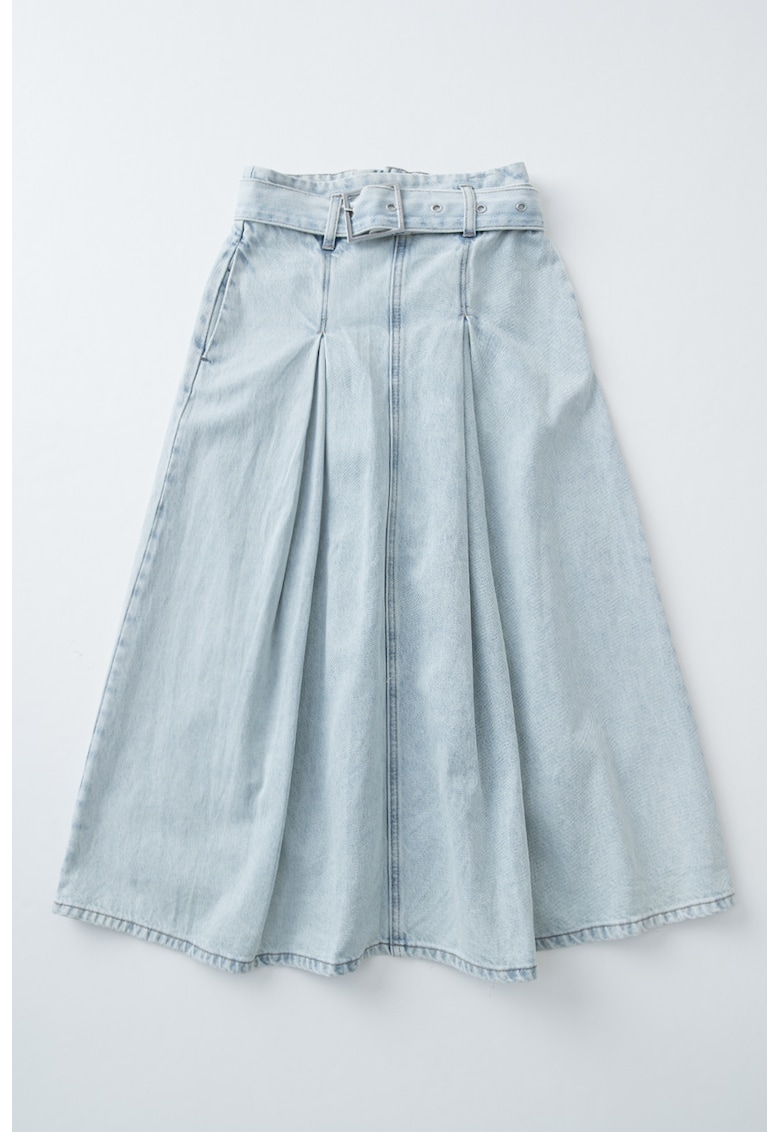 Fusta evazata din denim