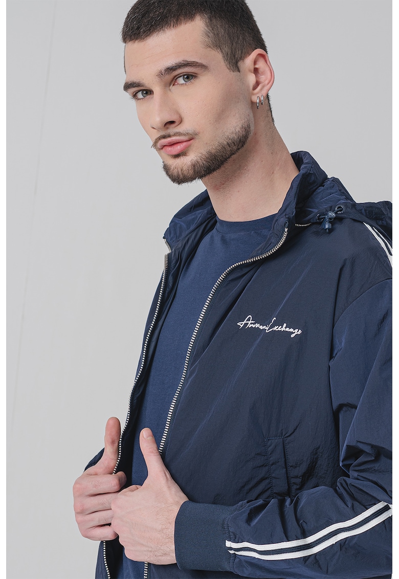 Jacheta reguar fit cu logo