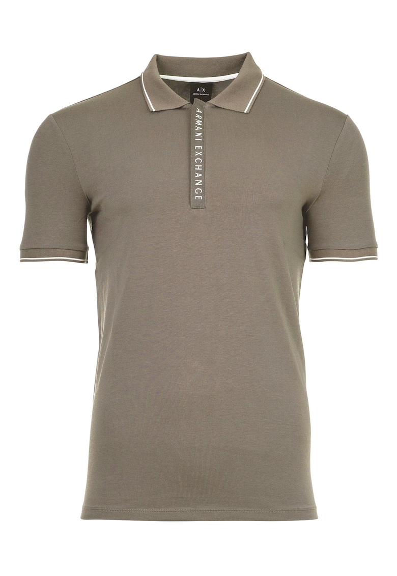 Tricou polo slim fit din amestec de bumbac