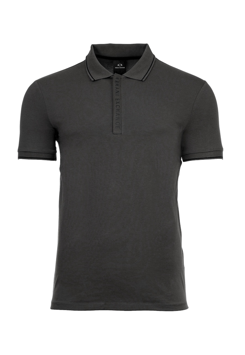 Tricou polo slim fit din amestec de bumbac