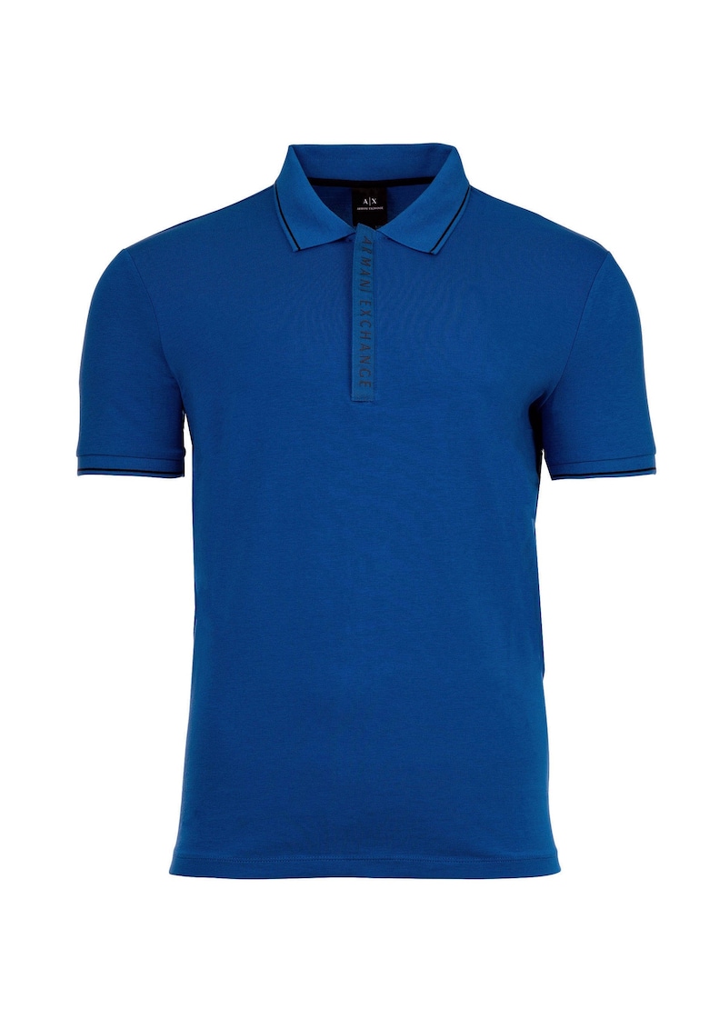 Tricou polo slim fit din amestec de bumbac