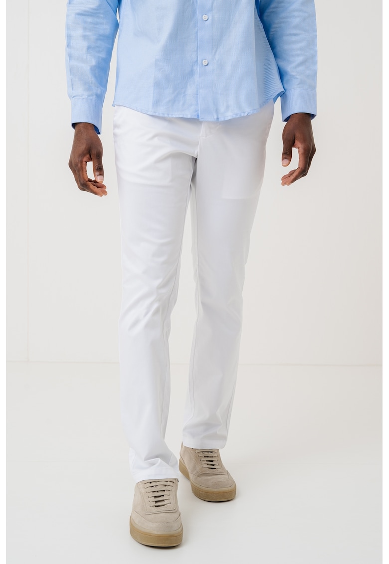 Pantaloni chino slim-fit - Alb optic