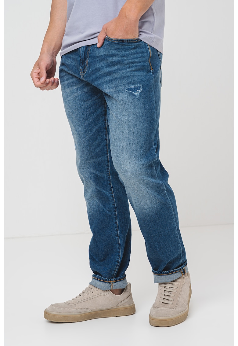 Blugi regular-fit - Albastru inchis